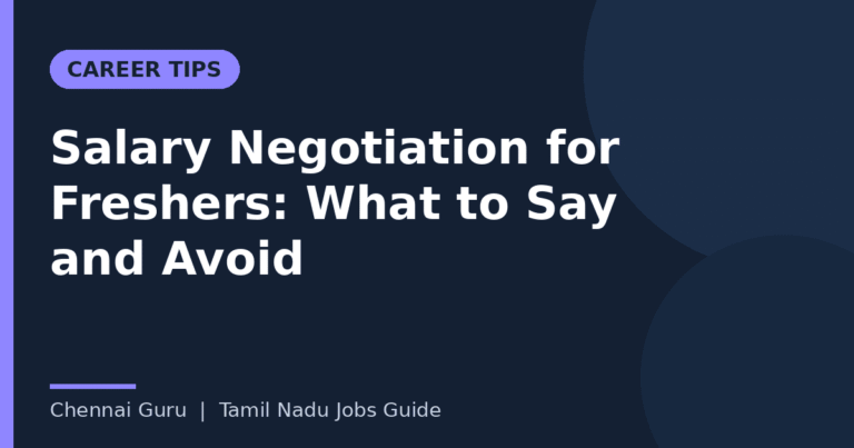 Salary negotiation for freshers: CTC breakup, polite scripts and negotiation steps for a first job